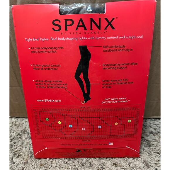 Spanx Tight-End Body Shaping Tights Heather Charcoal Size C New - Picture 3 of 4